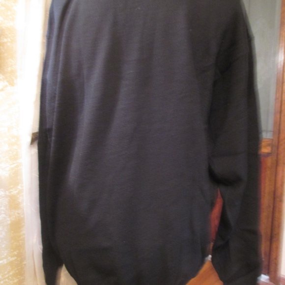Elliott Men's Black  Sweater/100% Wool/XL/Long Sleeve - Picture 2 of 4